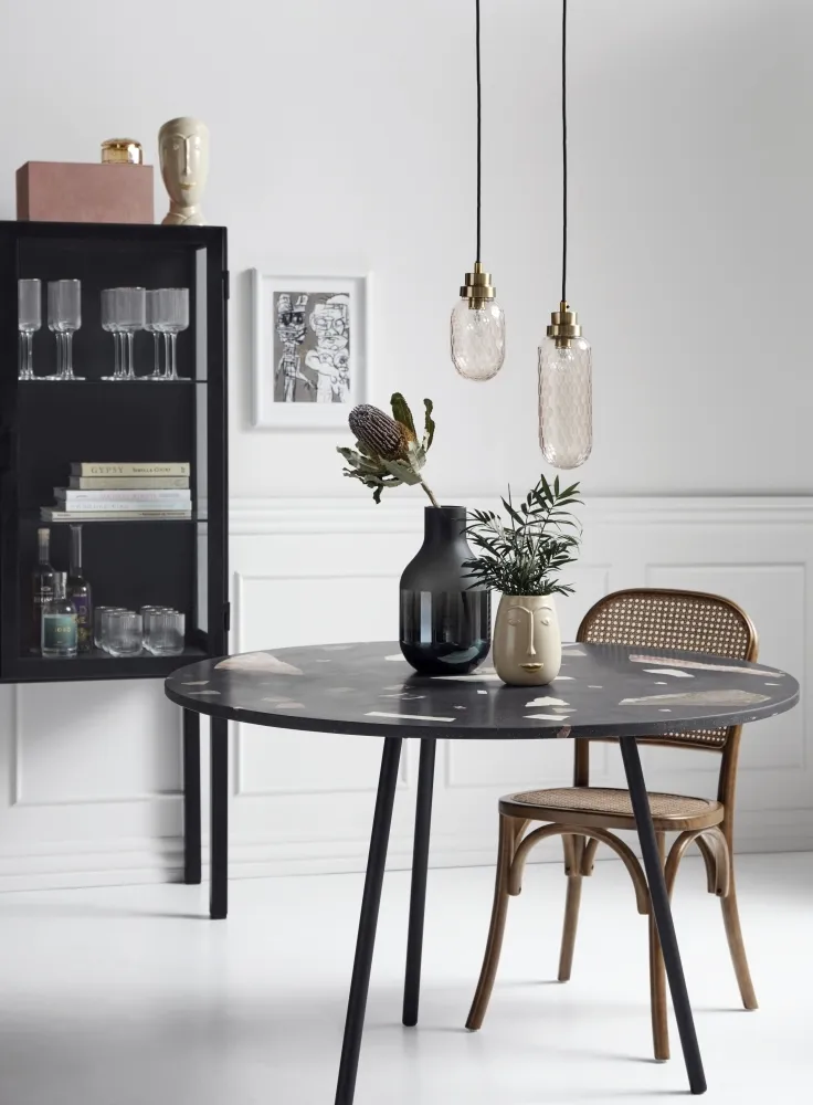 Wicky Dining Chair Set of 2 - Brown, Rattan