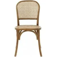 Wicky Dining Chair Set of 2 - Brown, Rattan