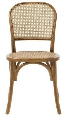 Wicky Dining Chair Set of 2 - Brown, Rattan