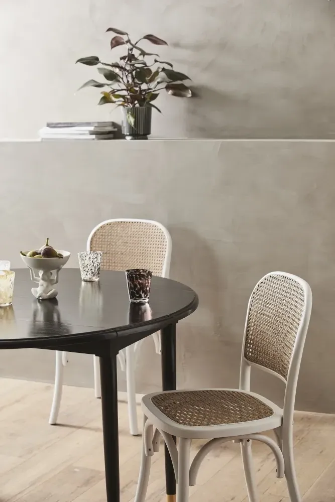 Wicky Dining Chair Set of 2 - White, Rattan