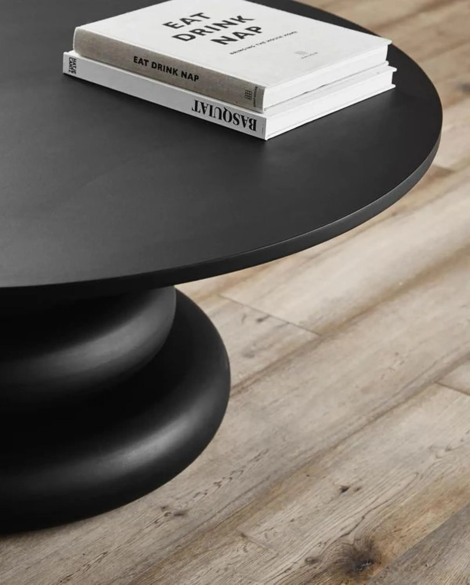 Yalu Round Coffee Table - Black
