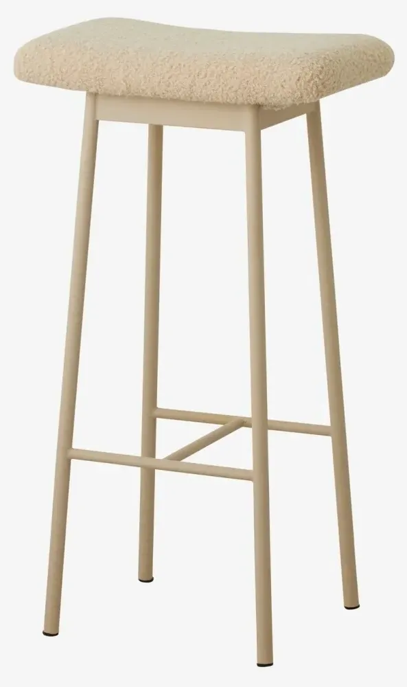 Zala Fabric Bar Stool - Beige