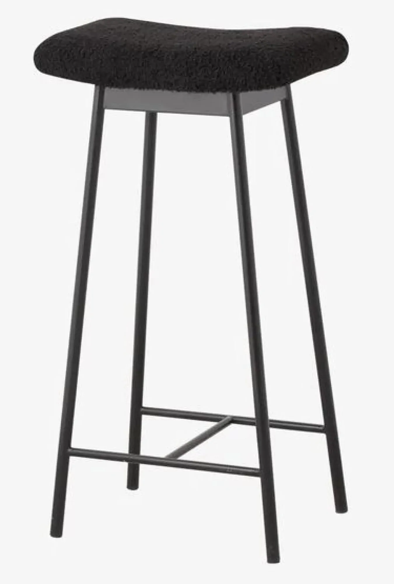 Zala Fabric Bar Stool - Black