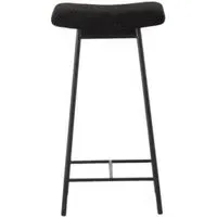 Zala Fabric Bar Stool - Black