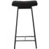 Zala Fabric Bar Stool - Black