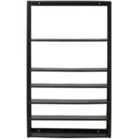 Zaros Wall Shelf - Black, Metal