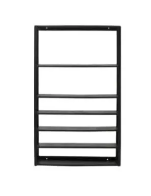 Zaros Wall Shelf - Black, Metal image
