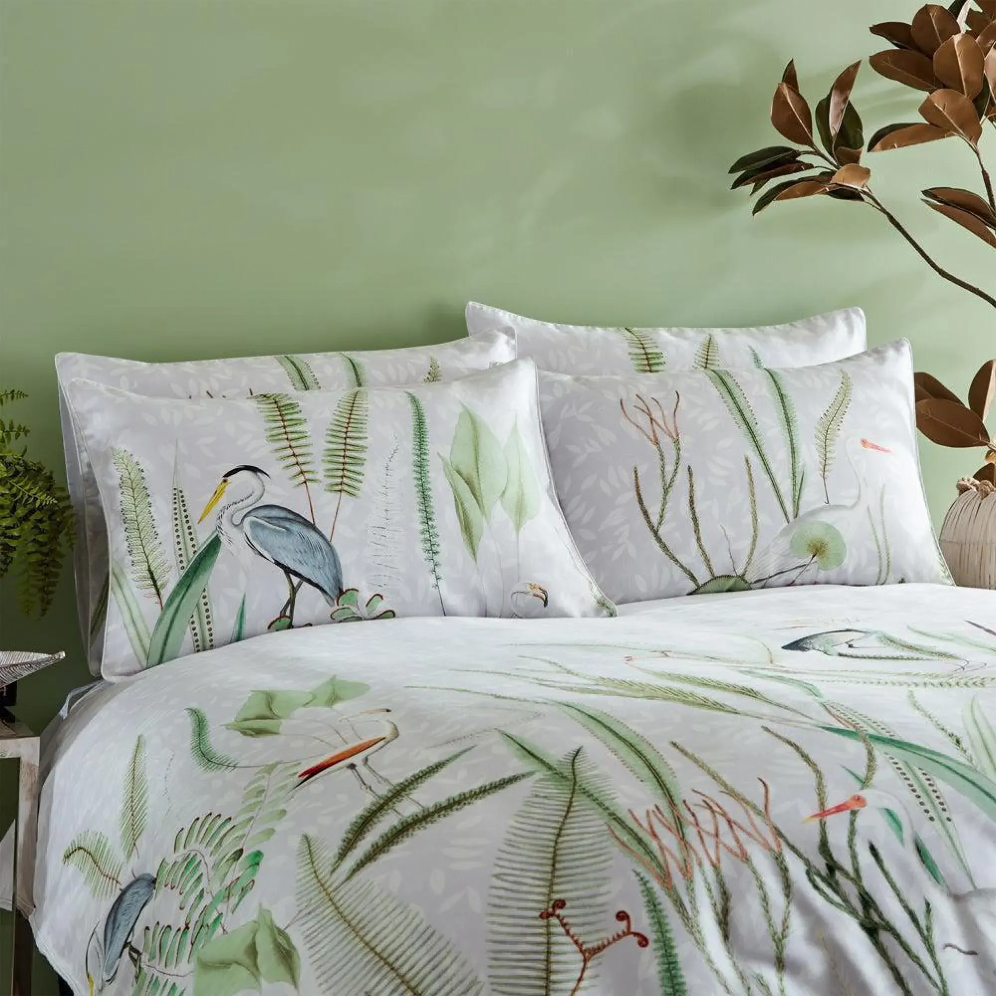 Aaliyah Botanical Duvet Cover Set - Multi Coloured, Cotton