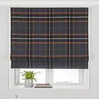 Aviemore Tartan Roman Blind - Rust, Faux Wool