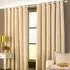 Belmont Chenille Jacquard Eyelet Curtains - Beige