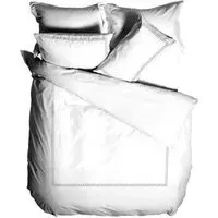 Cleopatra 200 Thread Count Duvet Cover Set - Silver, Cotton