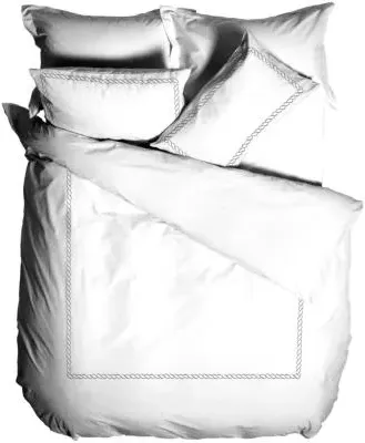 Cleopatra 200 Thread Count Duvet Cover Set - Silver, Cotton image