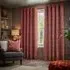 Gatsby Jacquard Eyelet Curtains - Terracotta