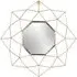 Gold Geo Round Wall Mirror - Brass