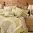 Honeybee Patchwork Bedspread - Yellow