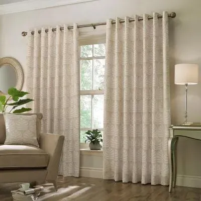 Horto Botanical Eyelet Curtains - Natural