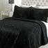 New Diamante Bedspread - Black