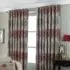 Oakdale Tree Eyelet Curtains - Red