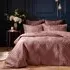 Palmeria Quilted Duvet Cover Set - Blush, Velvet