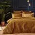 Palmeria Quilted Duvet Cover Set - Gold, Velvet