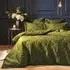 Palmeria Quilted Duvet Cover Set - Moss, Velvet