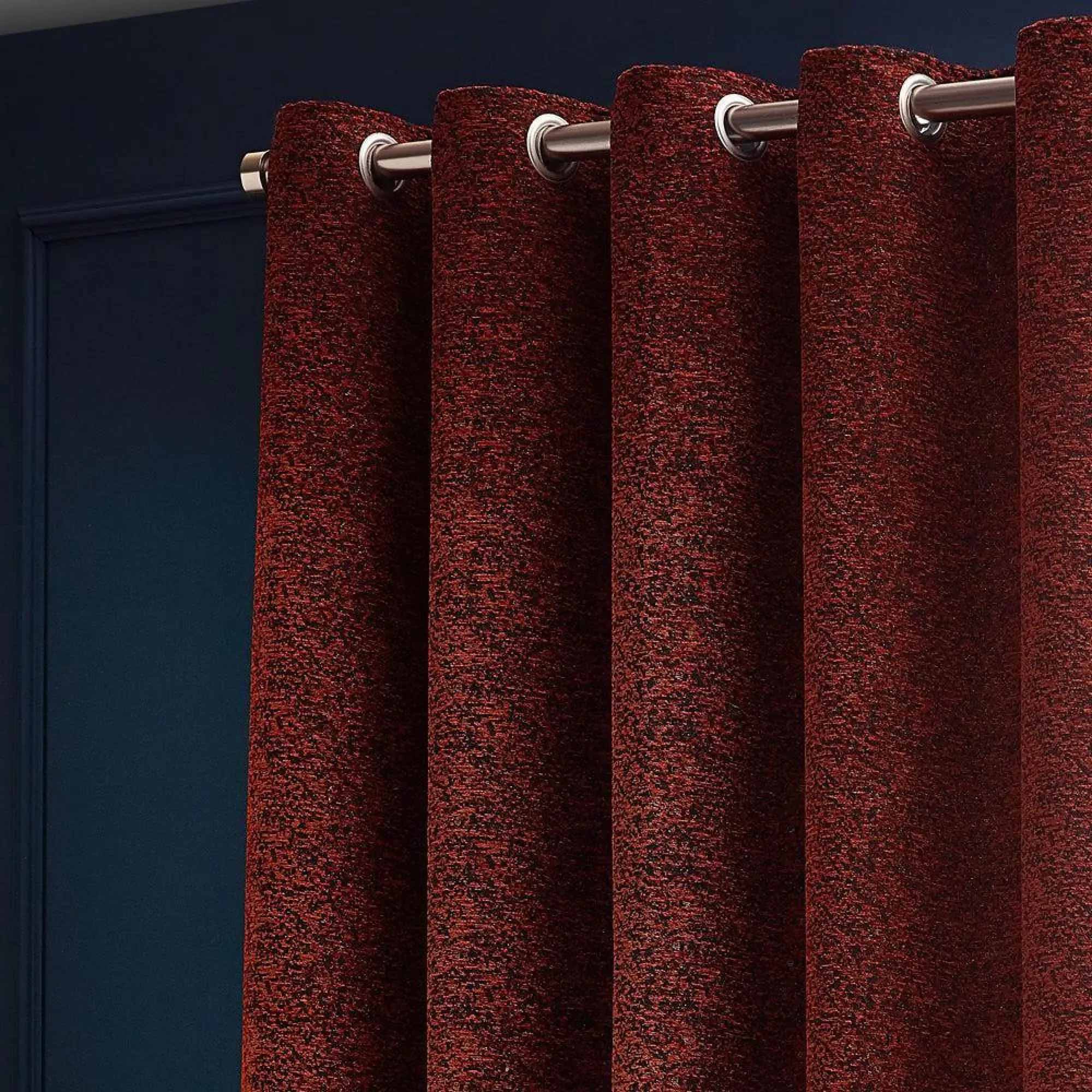 Riva Home Galaxy Room Darkening Eyelet Curtains - Copper