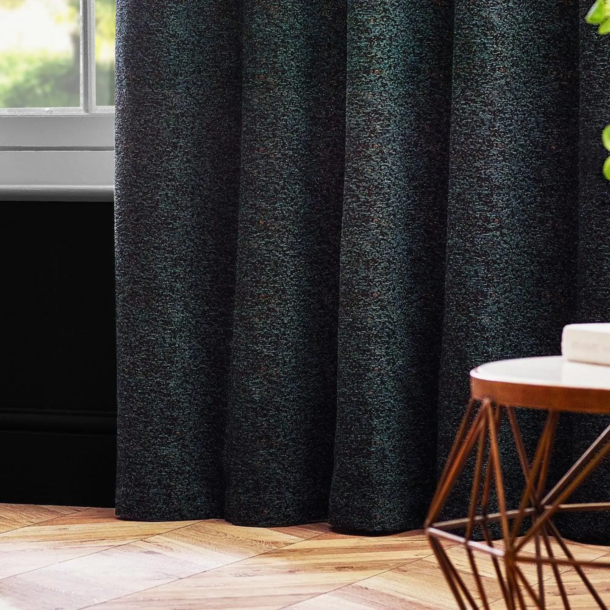 Riva Home Galaxy Room Darkening Eyelet Curtains - Emerald