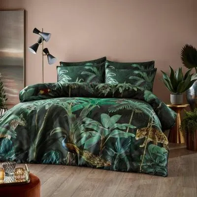 Siona Tropical Duvet Cover Set - Multi Coloured, Cotton image
