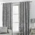 Verona Eyelet Curtains - Silver, Crushed Velvet