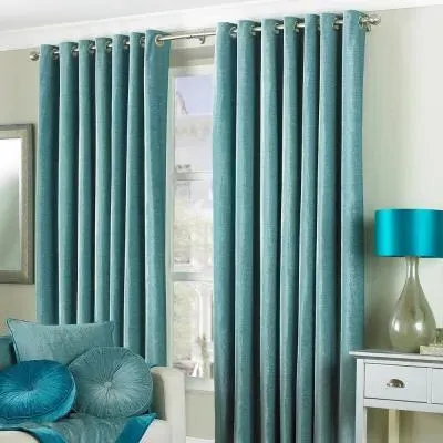 Wellesley Eyelet Curtains - Duck Egg image