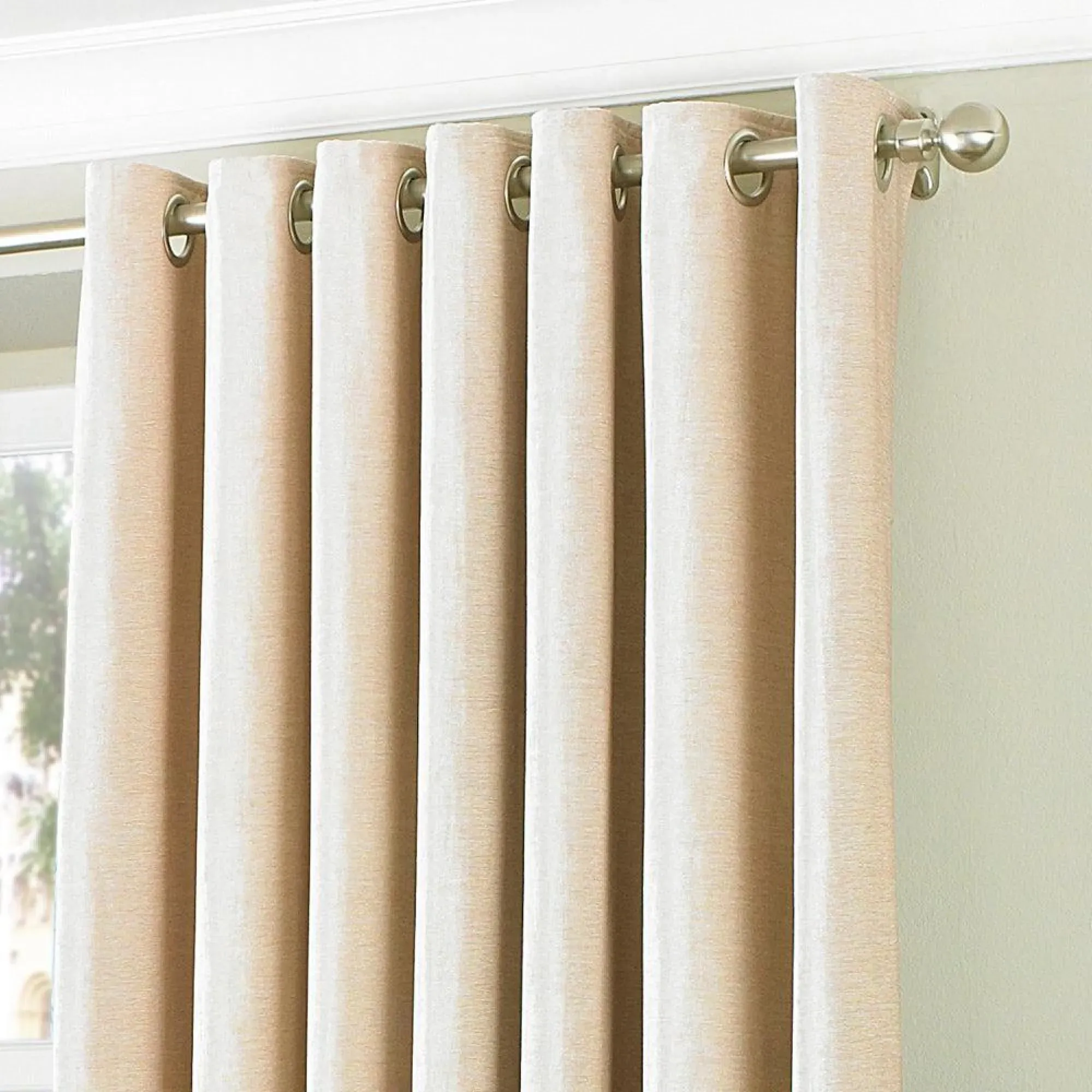 Wellesley Eyelet Curtains - Natural