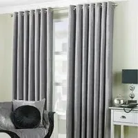 Wellesley Eyelet Curtains - Silver