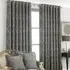 Winchester Jacquard Eyelet Curtains - Mocha