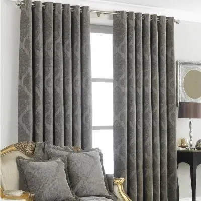 Winchester Jacquard Eyelet Curtains - Mocha image