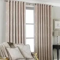 Winchester Jacquard Eyelet Curtains - Natural