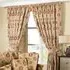 Zurich Floral Jacquard Pencil Pleat Curtains - Champagne