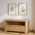 Carly Corner TV Unit with 2 Drawers - Oak