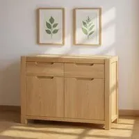 Carly Oak 2 Door Sideboard - Lacquered