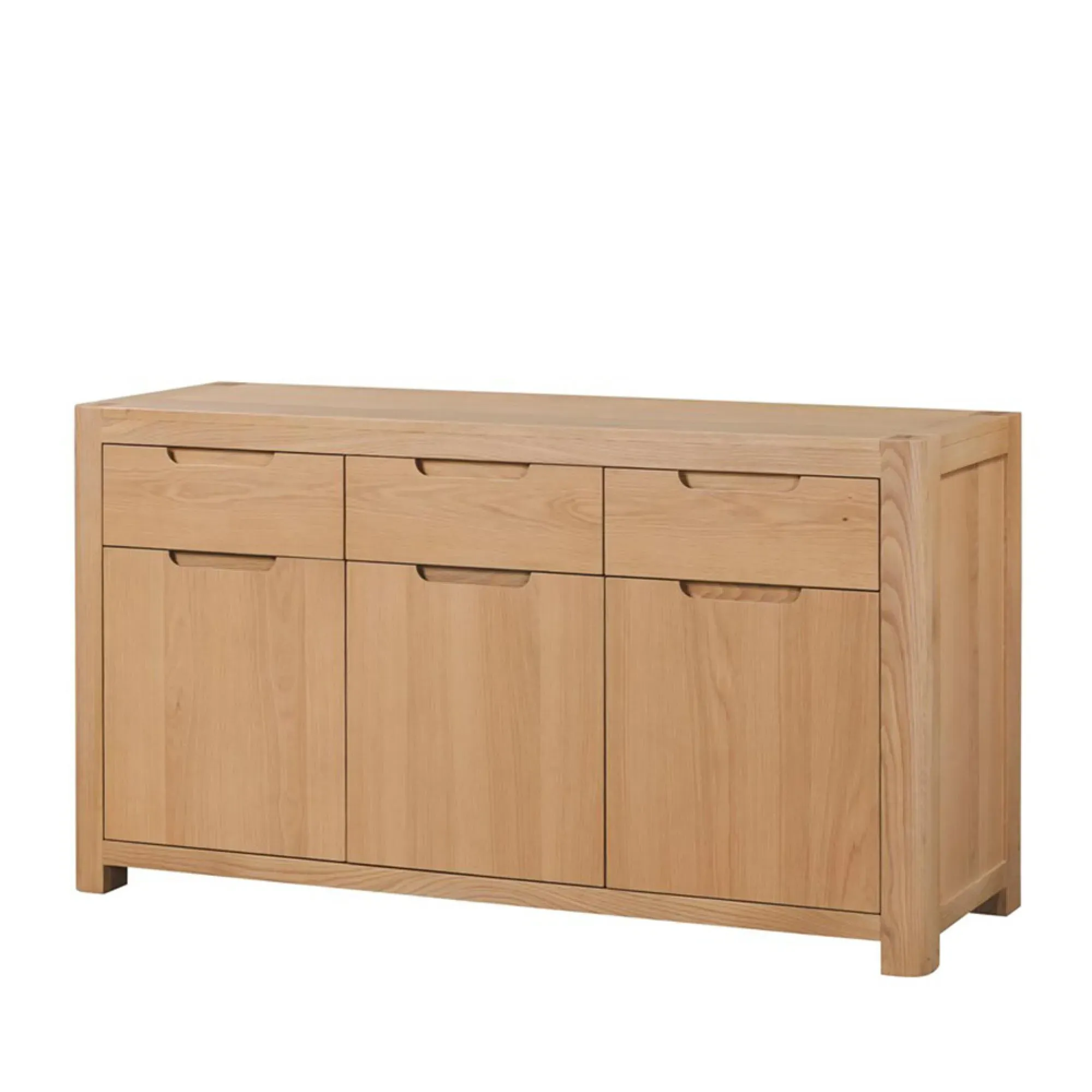 Carly Oak 3 Door Sideboard - Lacquered