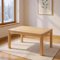 Carly Oak 4-6 Seater Extending Dining Table - Lacquered