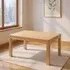 Carly Oak 4-6 Seater Extending Dining Table - Lacquered