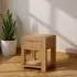 Carly Square End Table - Oak