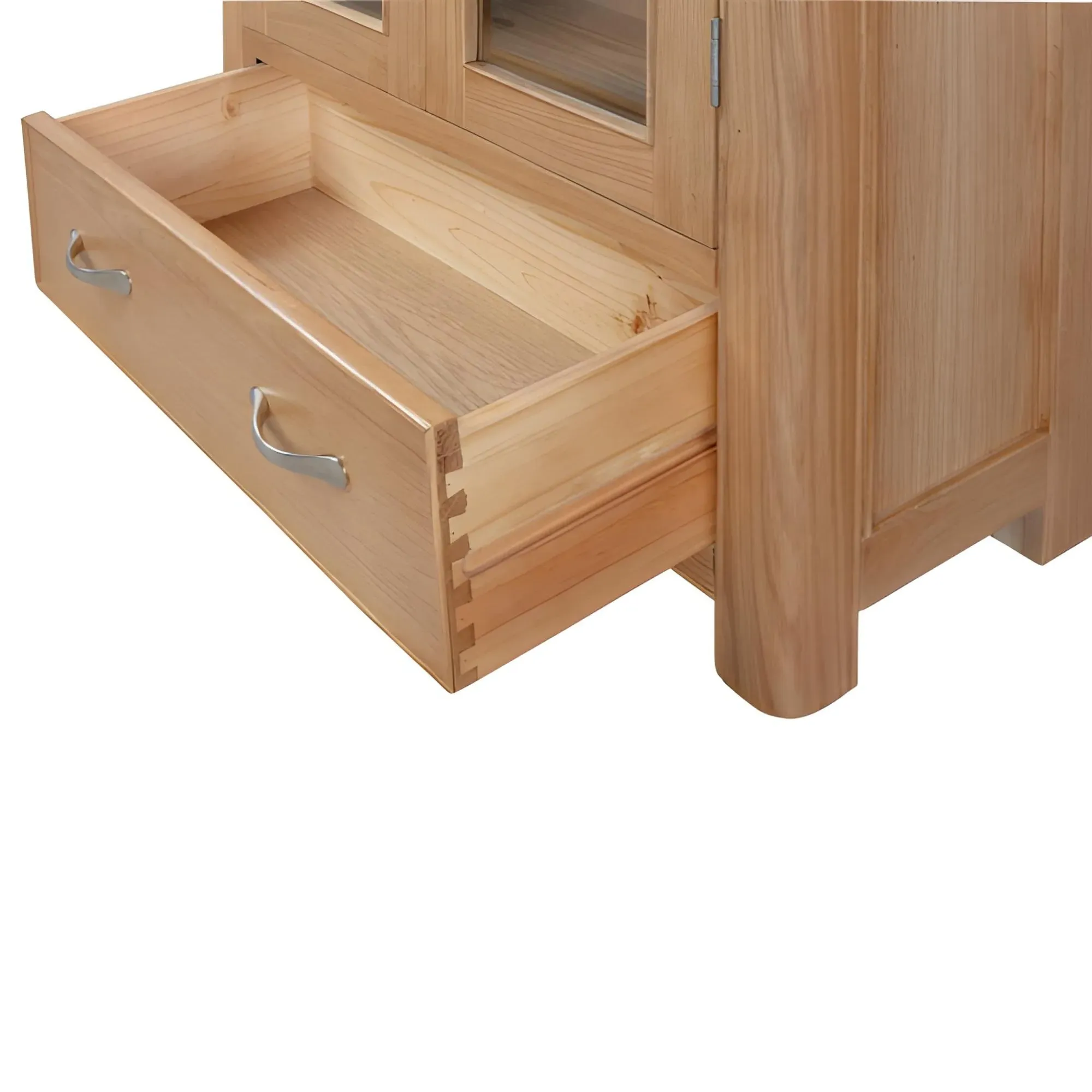 Clarion 2 Door Display Cabinet - Oak