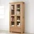 Clarion 2 Door Display Cabinet - Oak