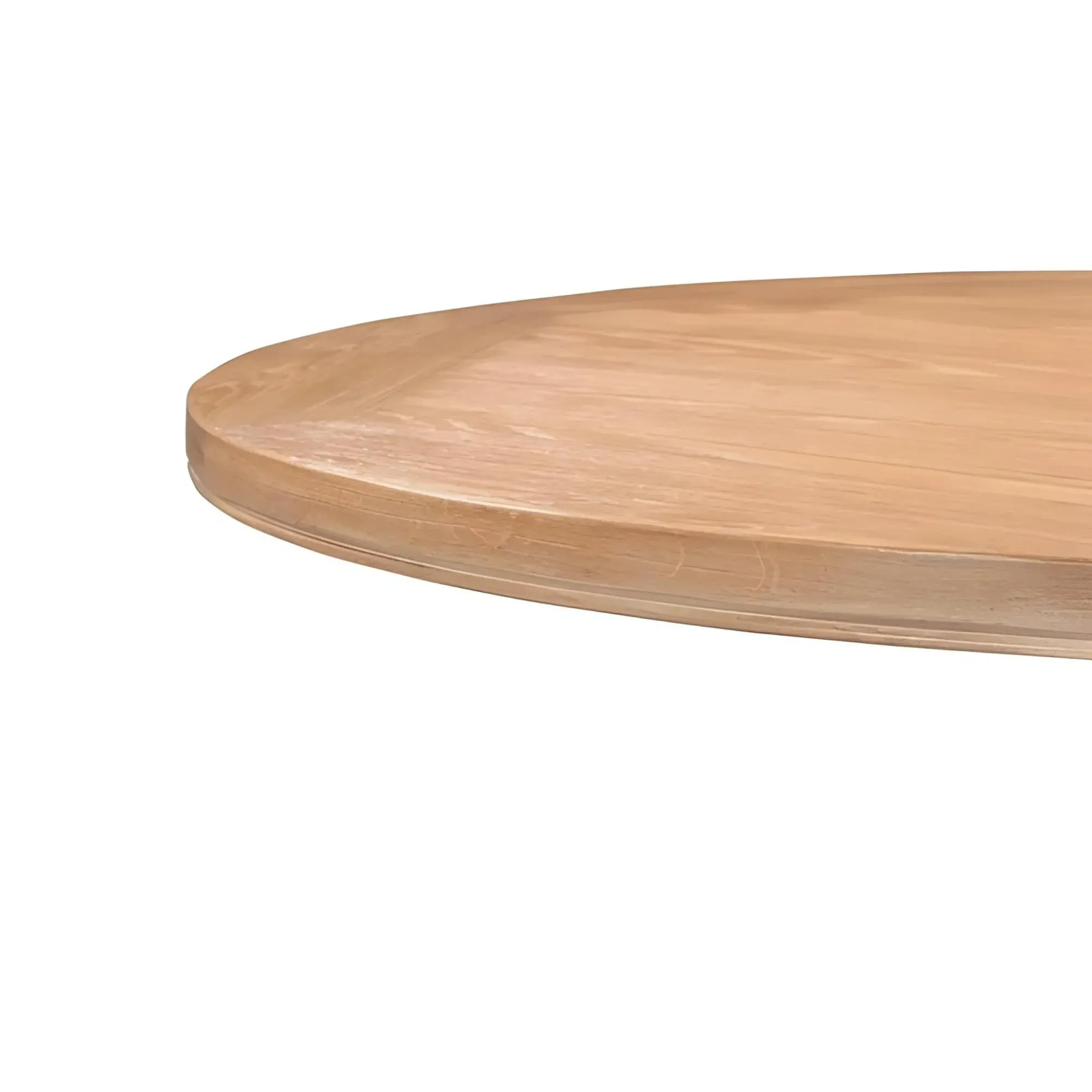 Clarion 4 Seater Round Dining Table - Grey, Oak