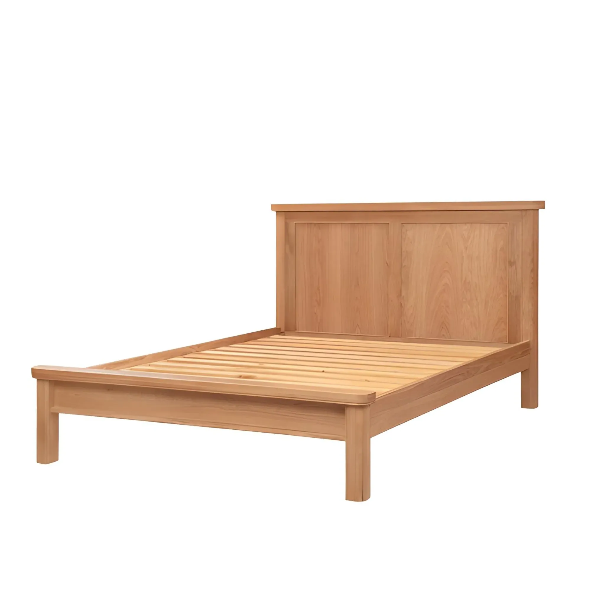 Clarion Bed Frame - Lacquered Oak