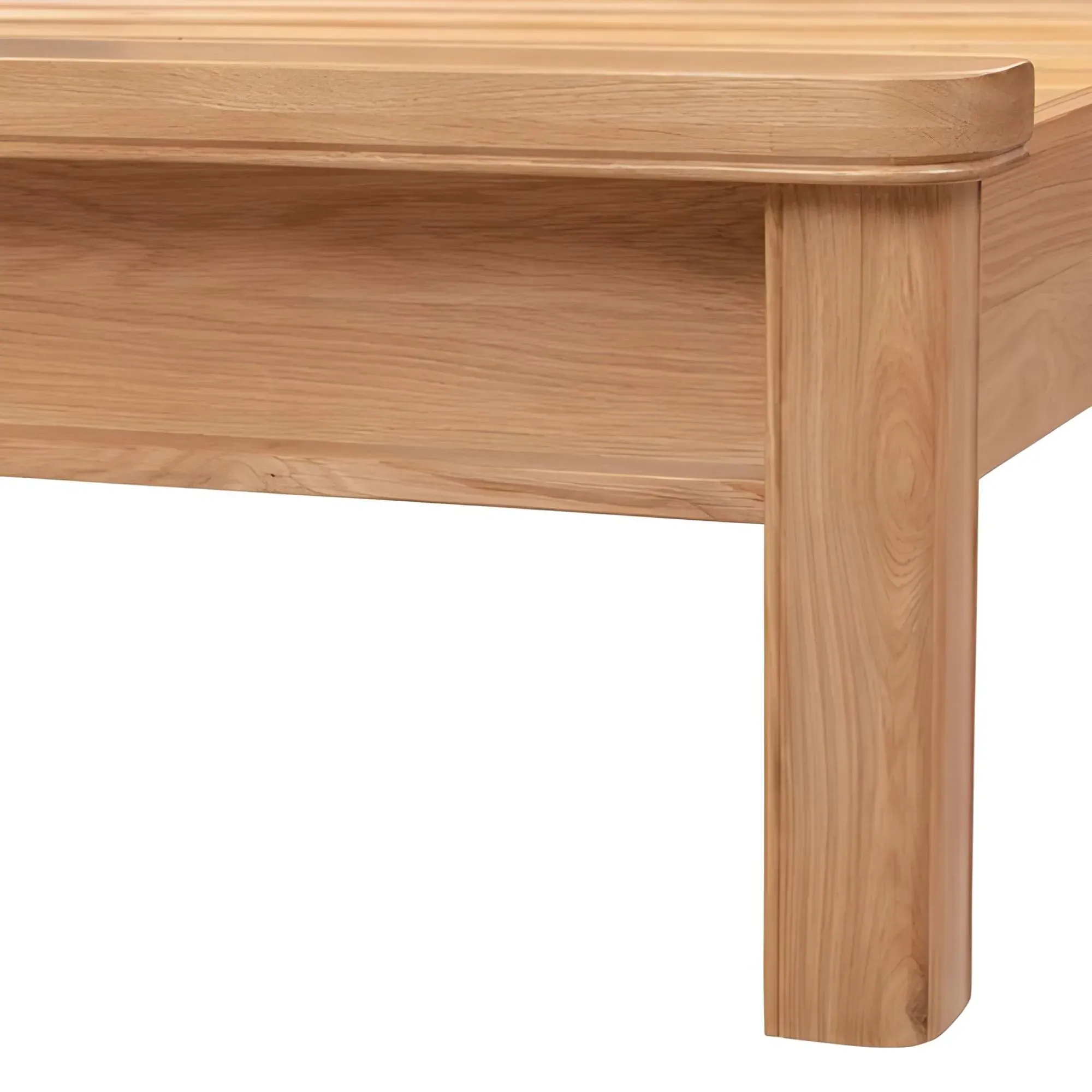 Clarion Bed Frame - Lacquered Oak