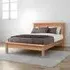 Clarion Bed Frame - Lacquered Oak
