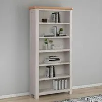 Clarion Bookcase - Grey, Oak