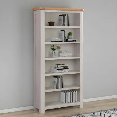 Clarion Bookcase - Grey, Oak image